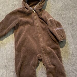 Columbia Cozy Brown Fleece Footie
